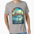 Cleveland Vintage Travel Illustration by HomeLivingCo