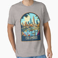 Columbus Vintage Travel Illustration by HomeLivingCo