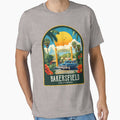 Bakersfield Vintage Travel Illustration by HomeLivingCo