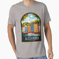 Alexandria Virginia Vintage Travel Illustration by HomeLivingCo