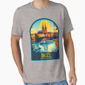 Basel Vintage Travel Illustration by HomeLivingCo