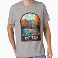 Amsterdam Vintage Travel Illustration by HomeLivingCo