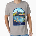 Cardiff Vintage Travel Illustration by HomeLivingCo