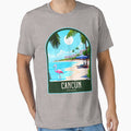 Cancún Vintage Travel Illustration by HomeLivingCo