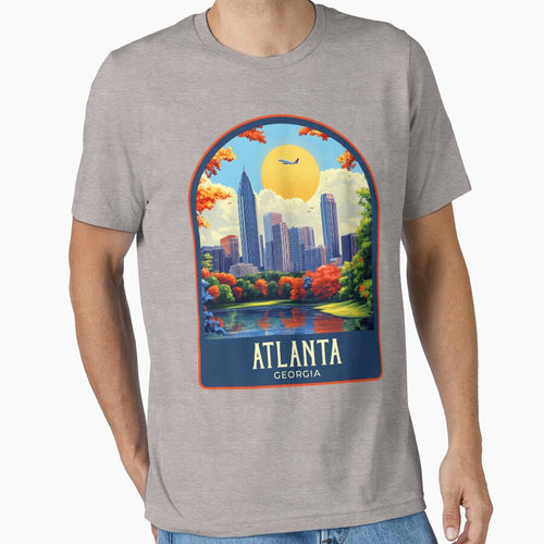Atlanta Vintage Travel Illustration by HomeLivingCo