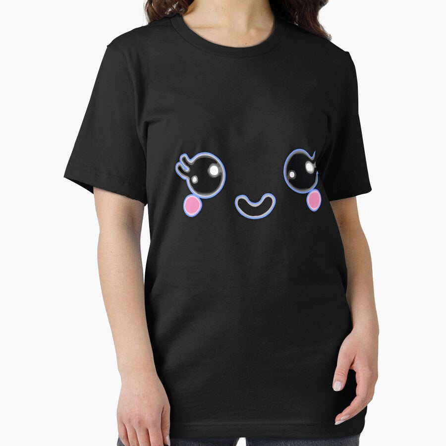 Kawaii Cute pink girl face by Kam-designs