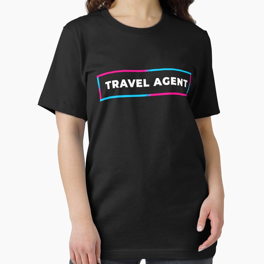 Travel agent retro gradient frame by SVPOD