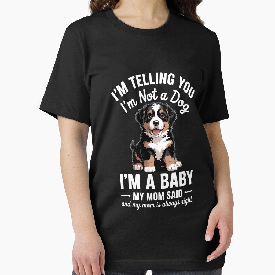 Womens Cute Not A Dog Baby Mom Says Bernedoodle Dog Lover by AsteriskDatBArt