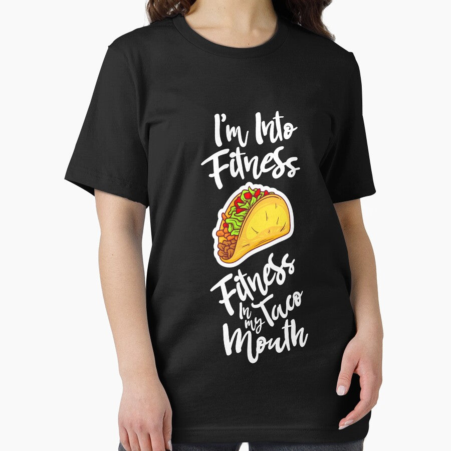 I'm Into Fitness Fitness Taco In My Mouth Funny Fitness Gifts by dianoo