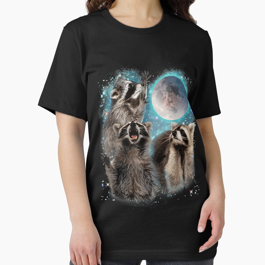 Anarchy 3 Racoon Moon Howling Raccoon Head Funny by JEFREYWILSON