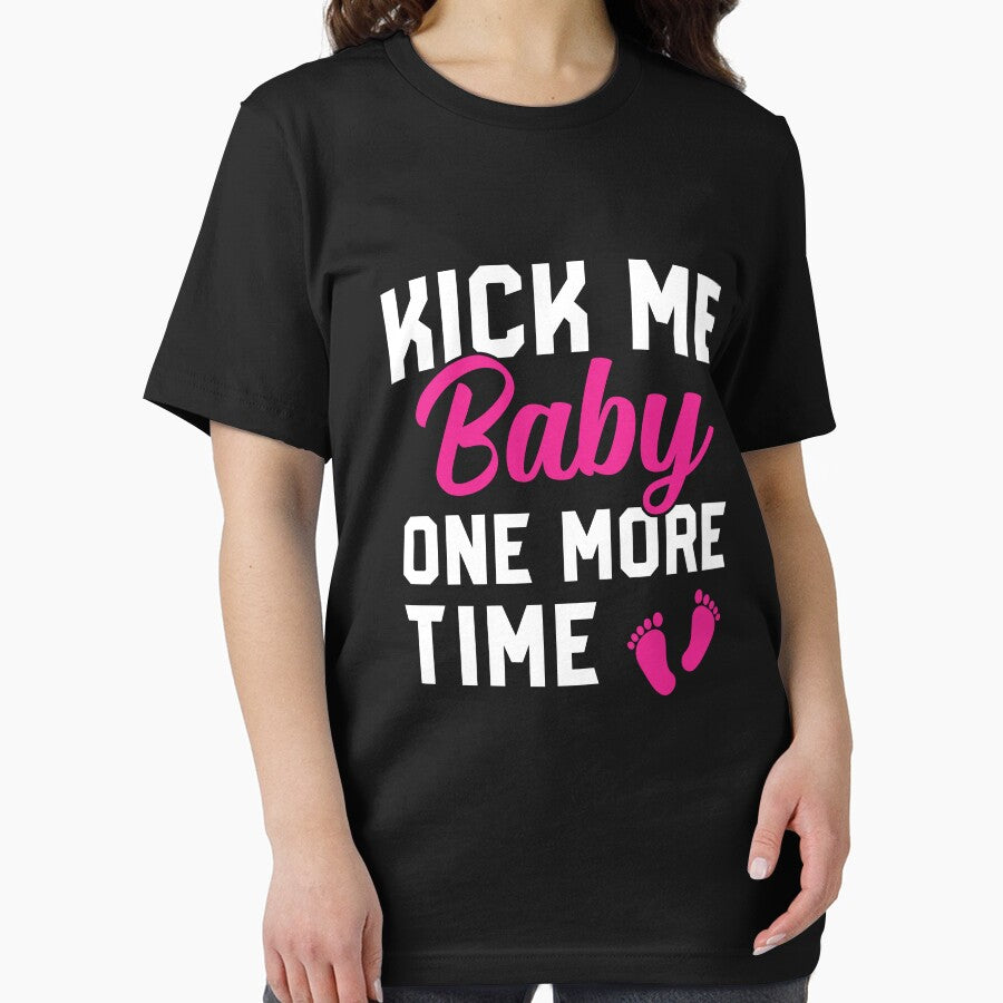 Kick me baby one more time Maternity Tshirt, Pregnancy Gift,Baby Announcement Shirts, Baby On The Way Tee, Expecting Shirt, Preggers T-shirt by aymob