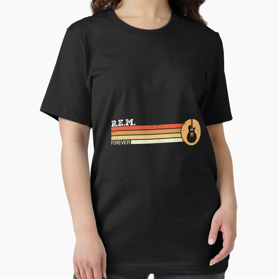 R.E.M. Rock Band Retro Sunset Style For Alternative Music Fans Gift For Indie Rock Lovers by dmyakar