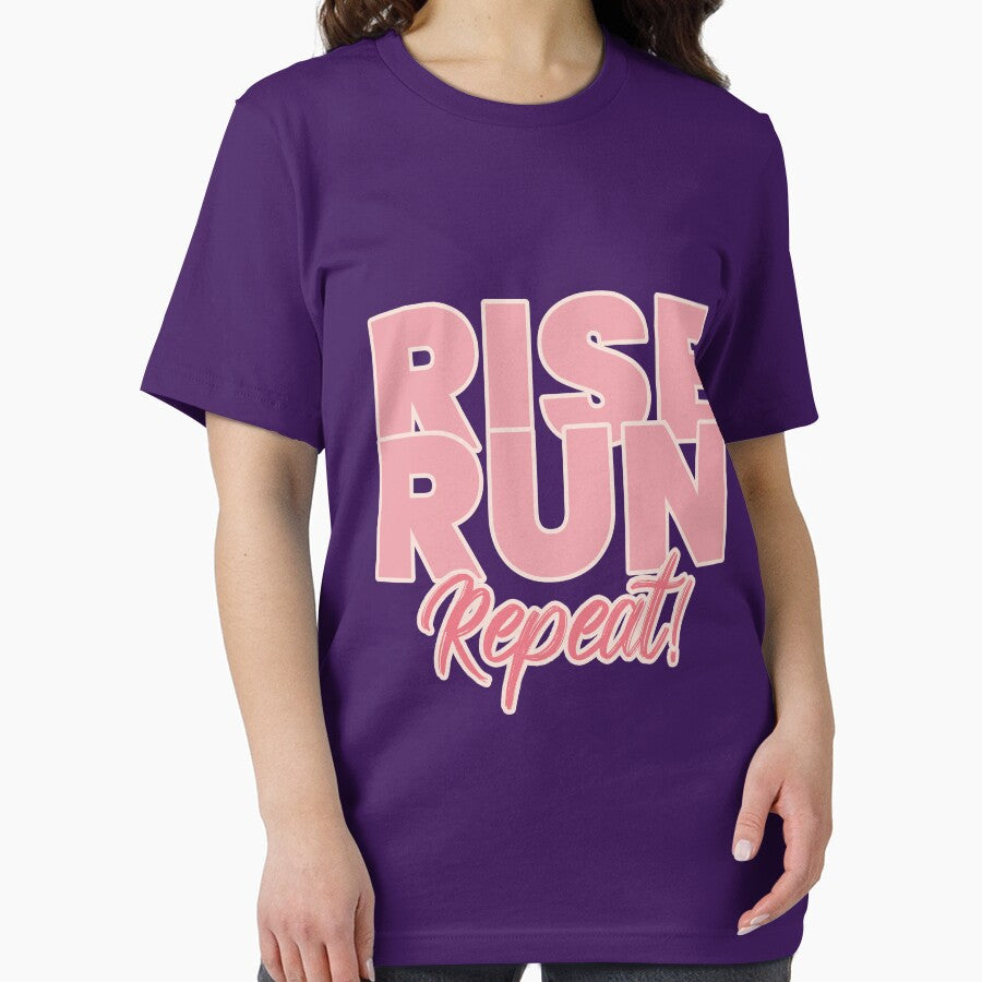 Rise, run, repeat womens fitness by JOSHS-TEES