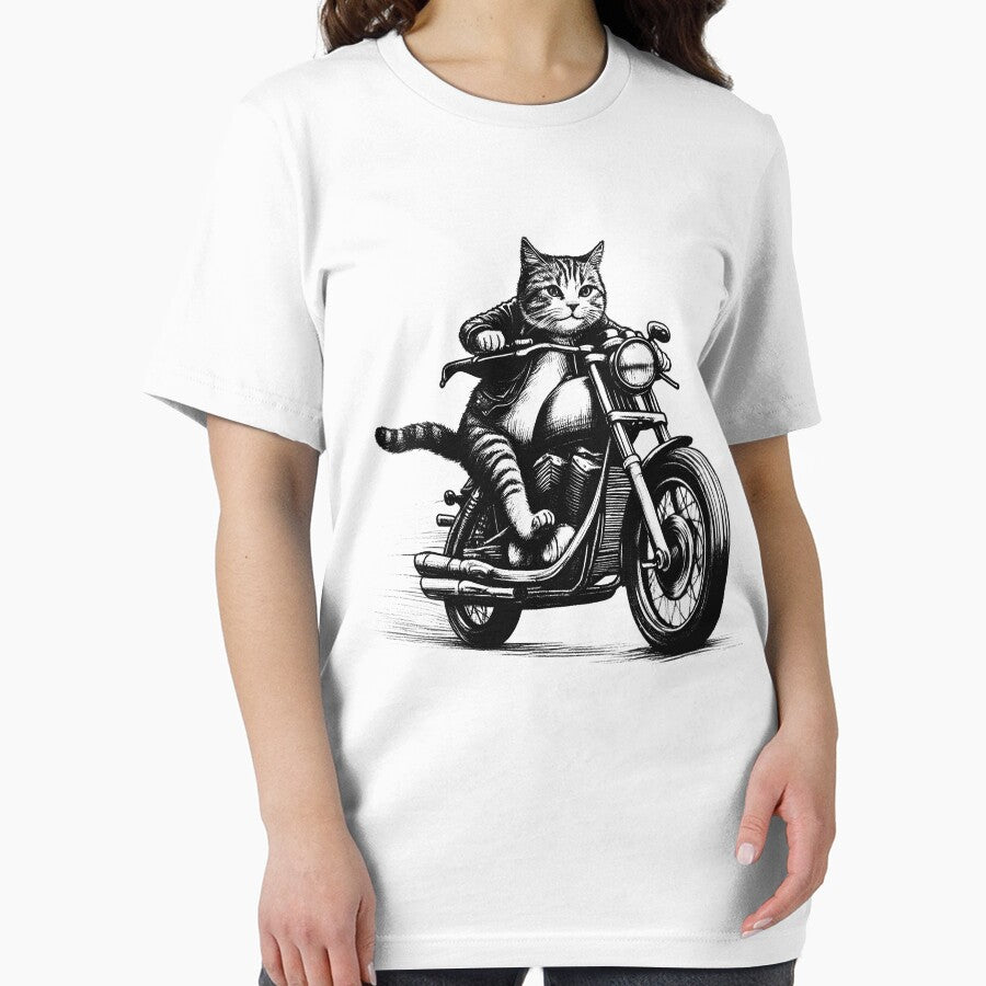 Cat Riding Motorbike by Kimberley King Art  King Art