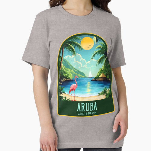 Aruba Vintage Travel Illustration by HomeLivingCo