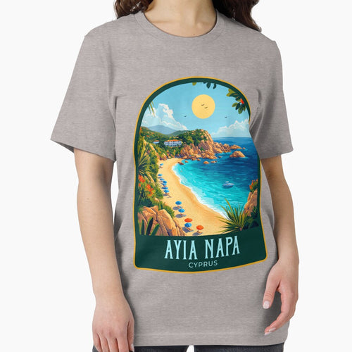 Ayia Napa Vintage Travel Illustration by HomeLivingCo