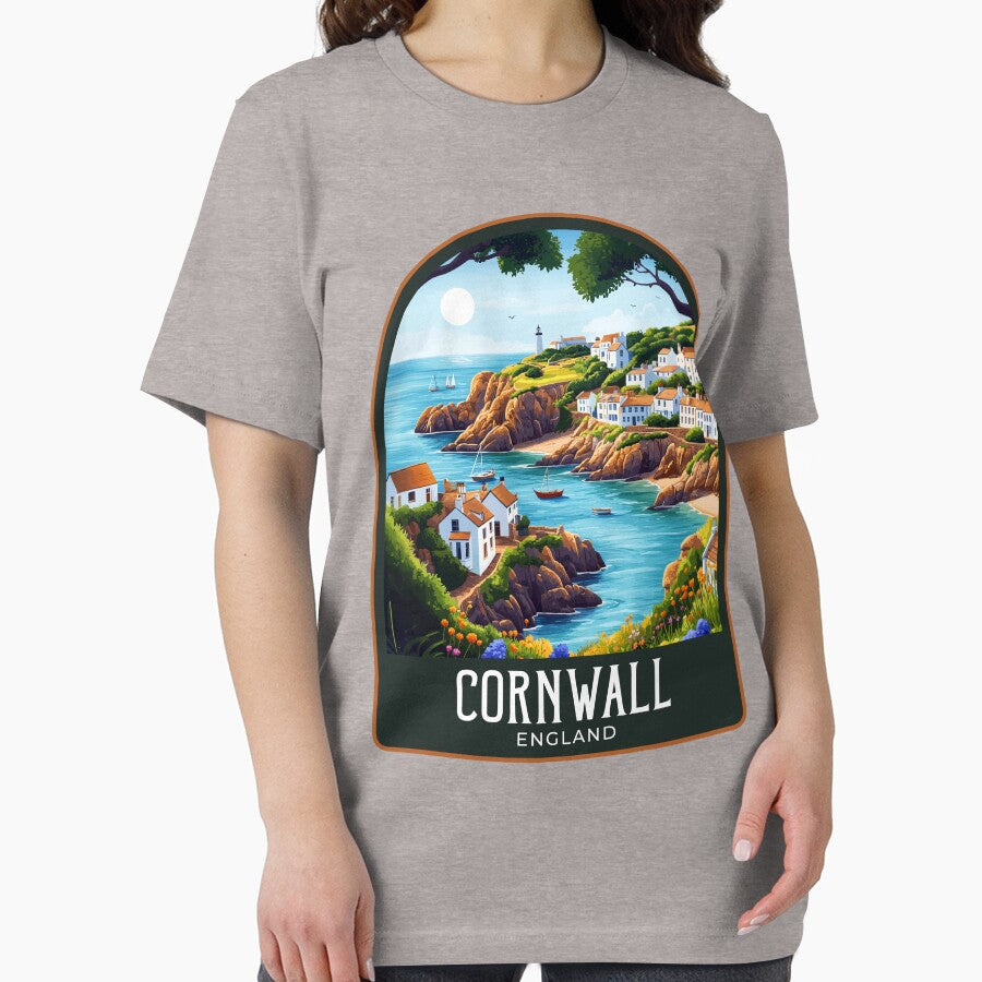 Cornwall Vintage Travel Illustration by HomeLivingCo