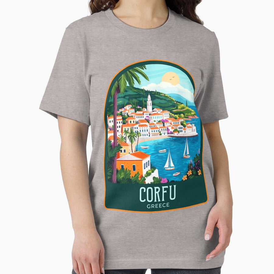 Corfu Vintage Travel Illustration by HomeLivingCo
