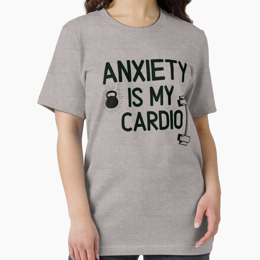 Anxiety Is My Cardio  - Funny Gym Quote by unique things
