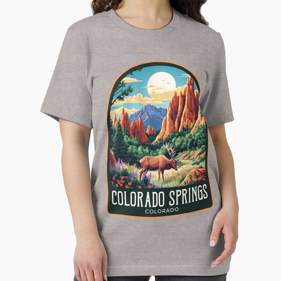 Colorado Springs Vintage Travel Illustration by HomeLivingCo