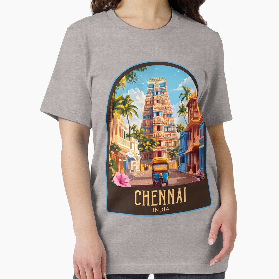 Chennai Vintage Travel Illustration by HomeLivingCo