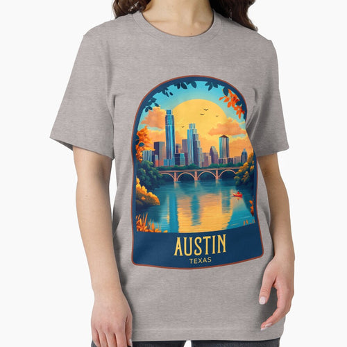 Austin Vintage Travel Illustration by HomeLivingCo
