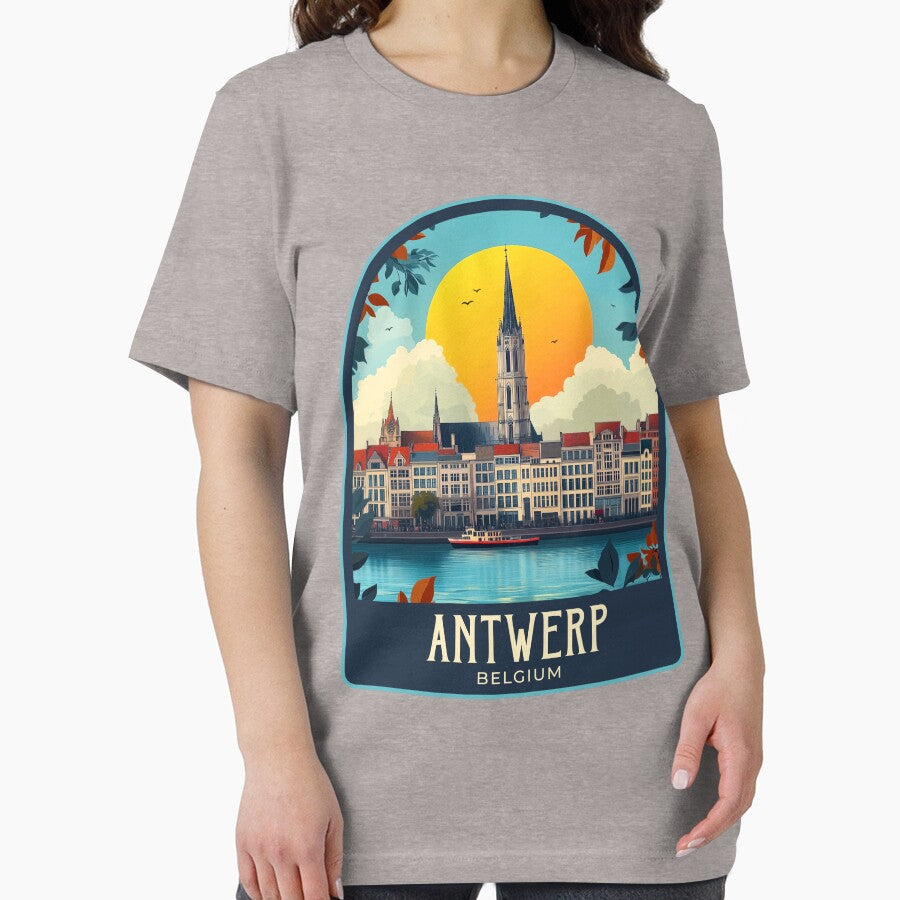Antwerp Vintage Travel Illustration by HomeLivingCo