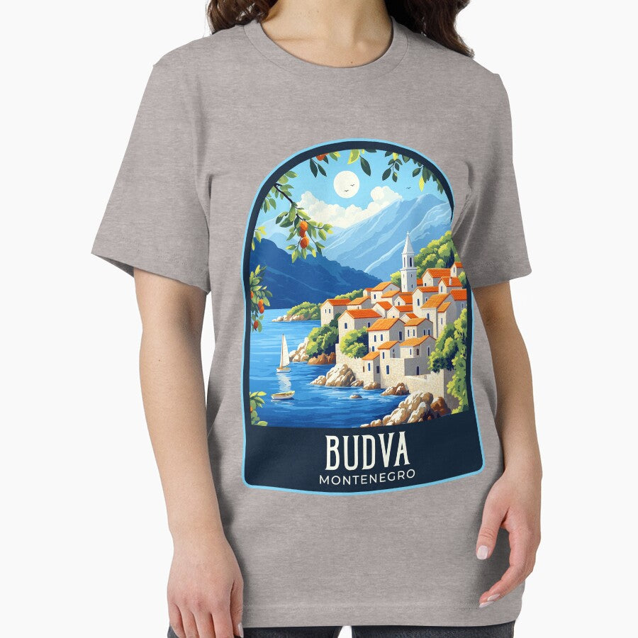 Budva Vintage Travel Illustration by HomeLivingCo
