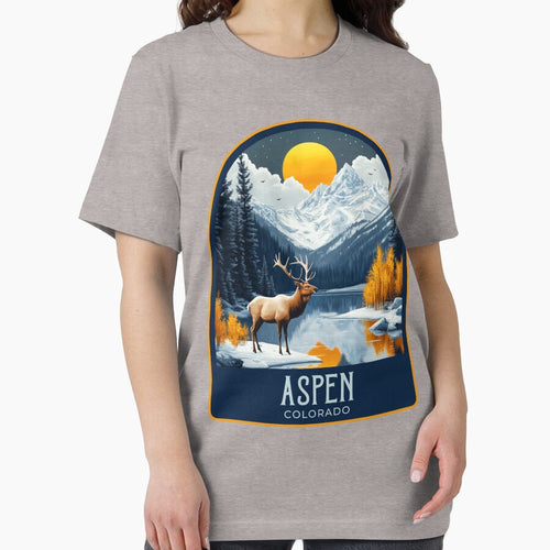 Aspen Vintage Travel Illustration by HomeLivingCo
