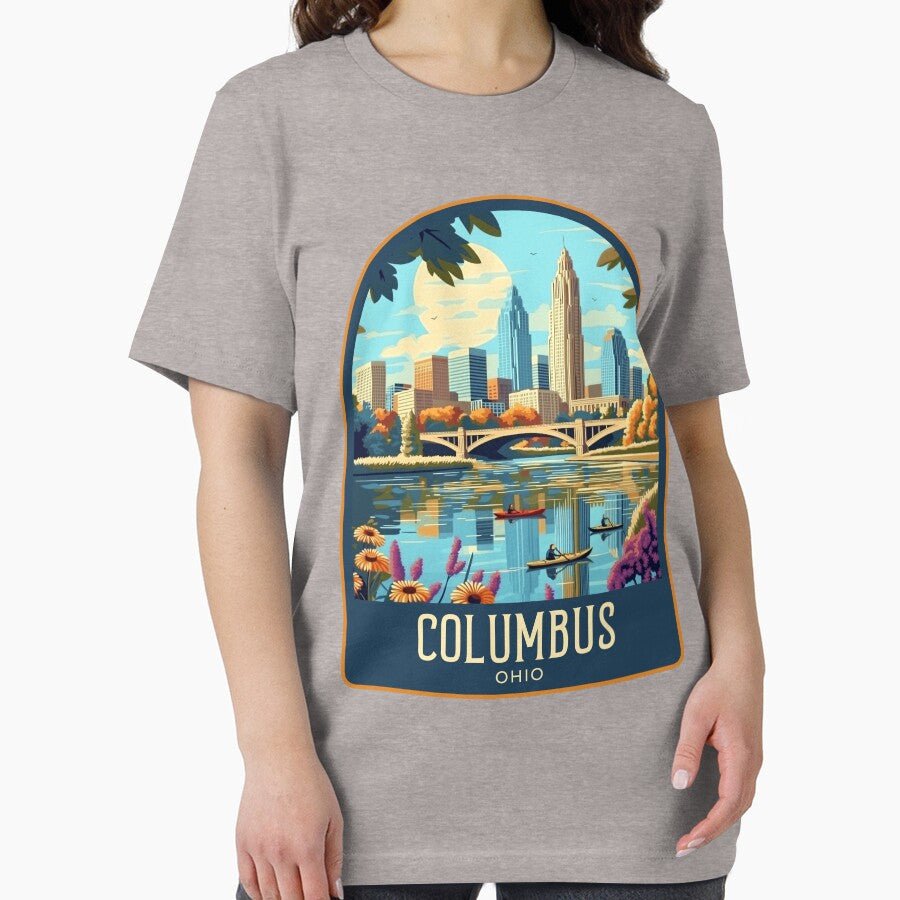 Columbus Vintage Travel Illustration by HomeLivingCo