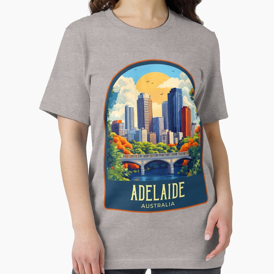 Adelaide Vintage Travel Illustration by HomeLivingCo