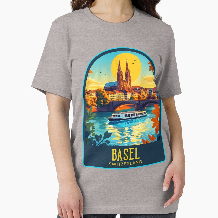 Basel Vintage Travel Illustration by HomeLivingCo