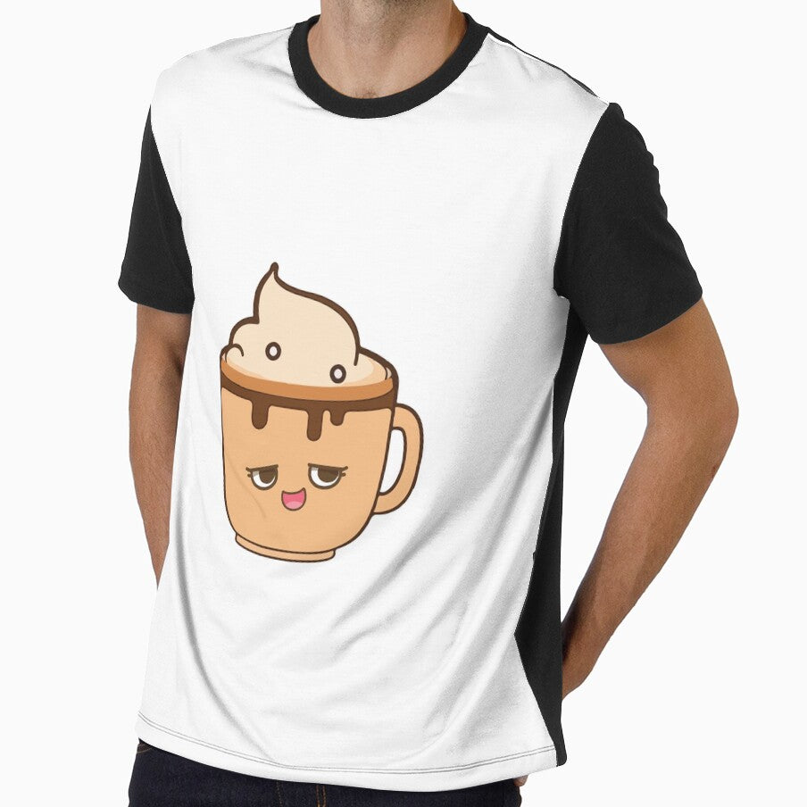 Kawaii Coffee First: Aesthetic Minimalist Design by Zanoozi Art Prints
