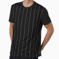 Minimalist Black and White Pinstripes by BeJolley
