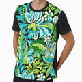 Tropical Floral Pattern – Teal Green Botanical Boho Jungle Design by CraftedHome