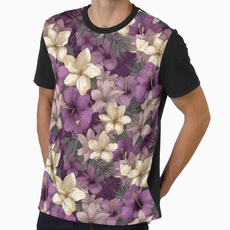 Petaled Tropical Floral Texture  - Birth Flower Motif  - Sympathy Gifts by RoyalStarsPatts
