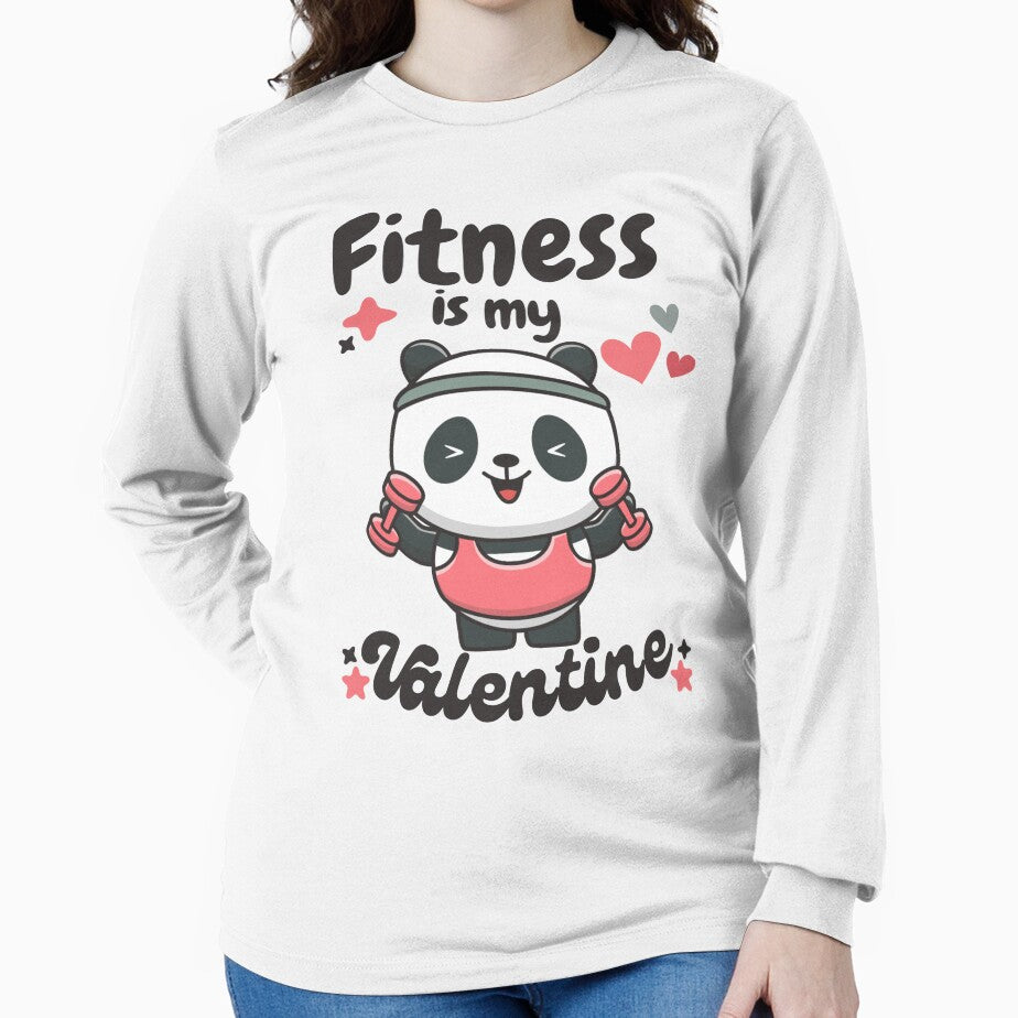 kawaii panda | fitness is my valentine by DrMerlin