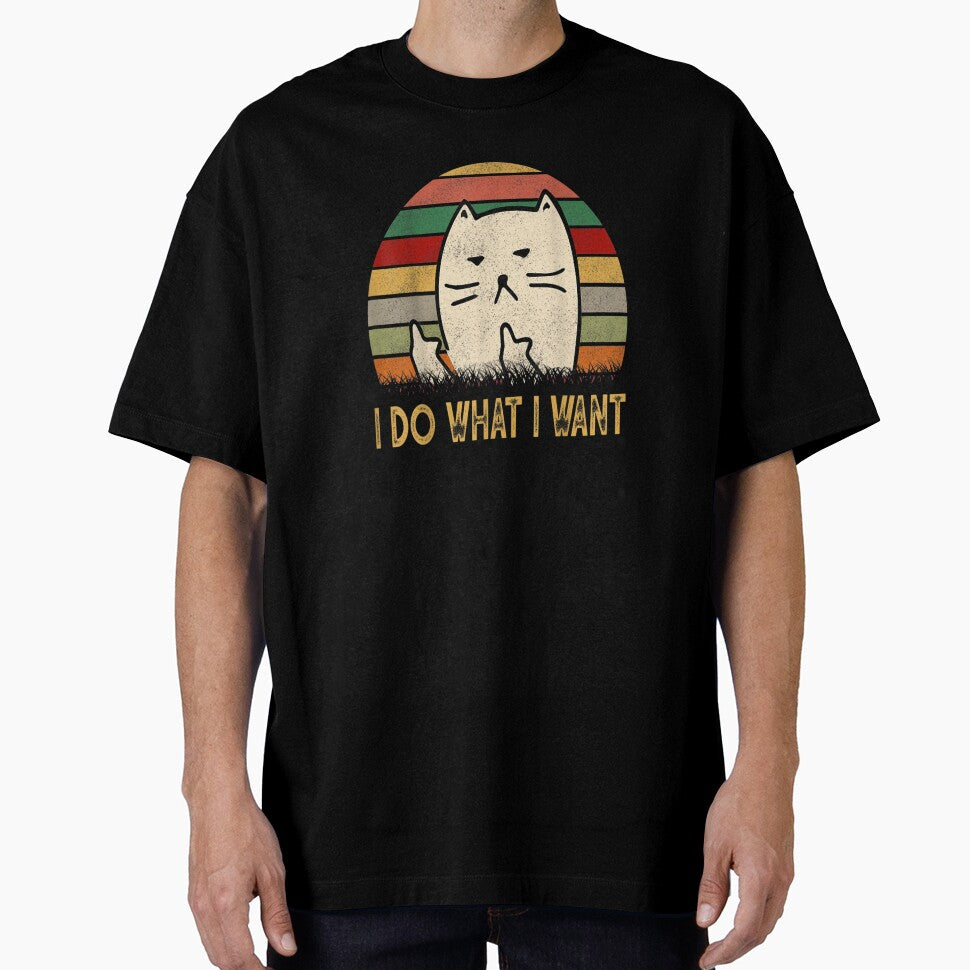 Vintage I Do What I Want Cat Lovers Funny Gift birthday For Women And Men by SadikShop