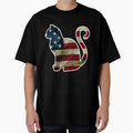 Cat Lover gift USA Flag CAT is LOVE I Love My Cat Fun Design by djpraxis
