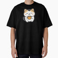 Cute Kawaii cat drinking coffee by NICHARTPRODUCTS