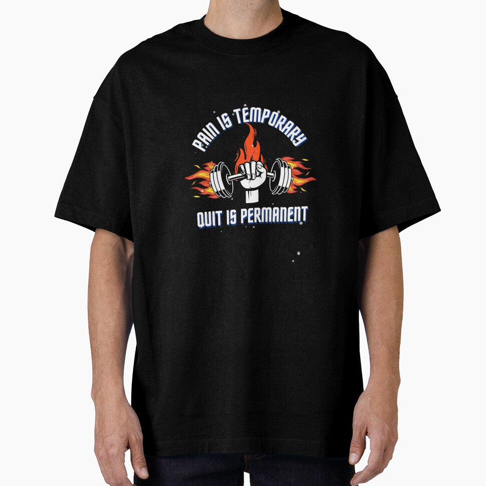 Pain is Temporary, Quit is Permanent by LevelUpMerchs