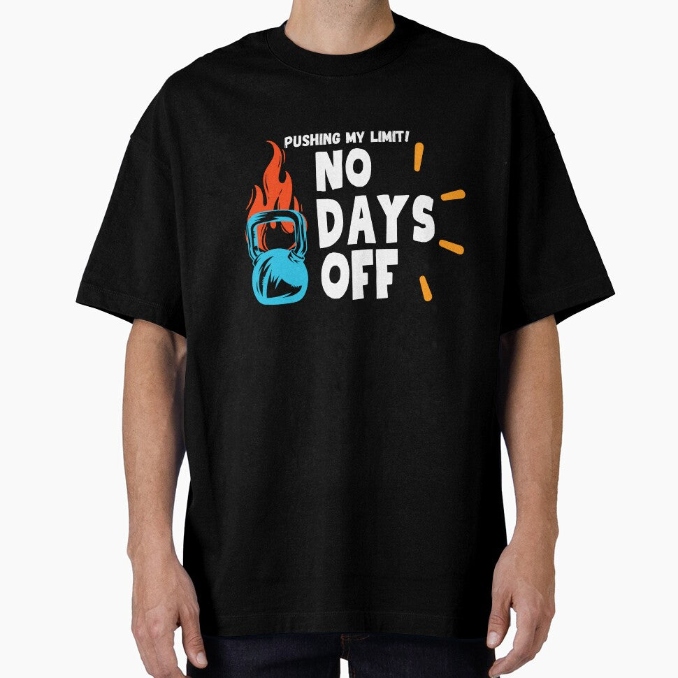 No Days Off – Motivational Gym Workout Design by CreatiWorks