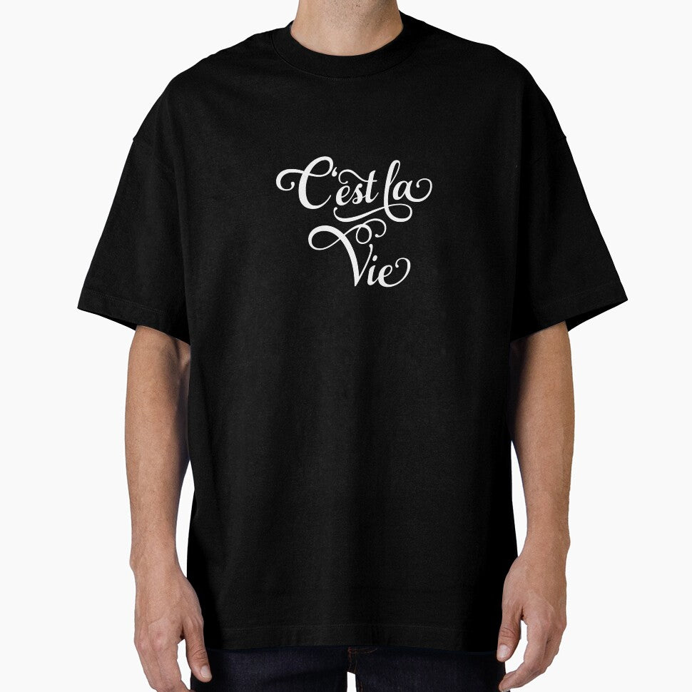 C'est la Vie, "that's life" French quote, white lettering by beakraus