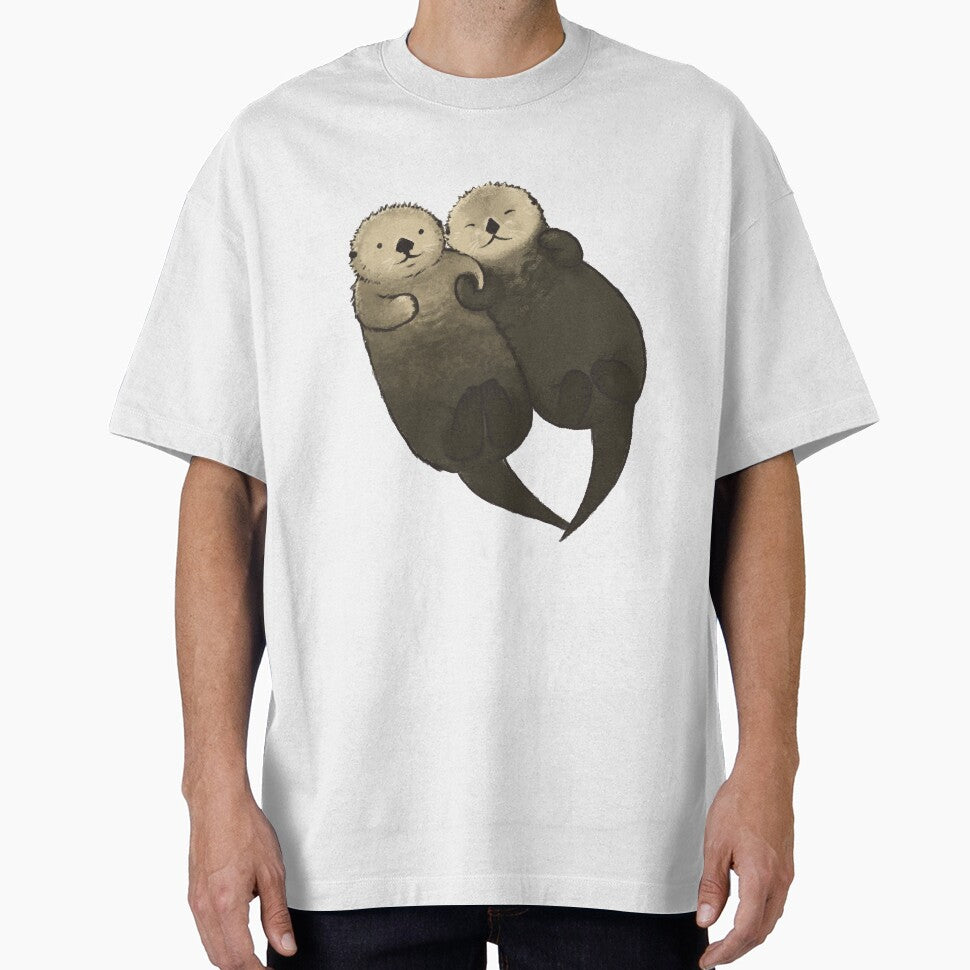 Significant Otters - Otters Holding Hands by StudioMarimo