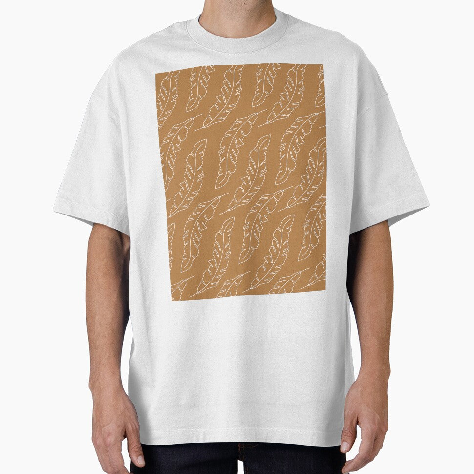 Minimalist Floral Leaf Pattern Earth Toned by SoloTravelerSt
