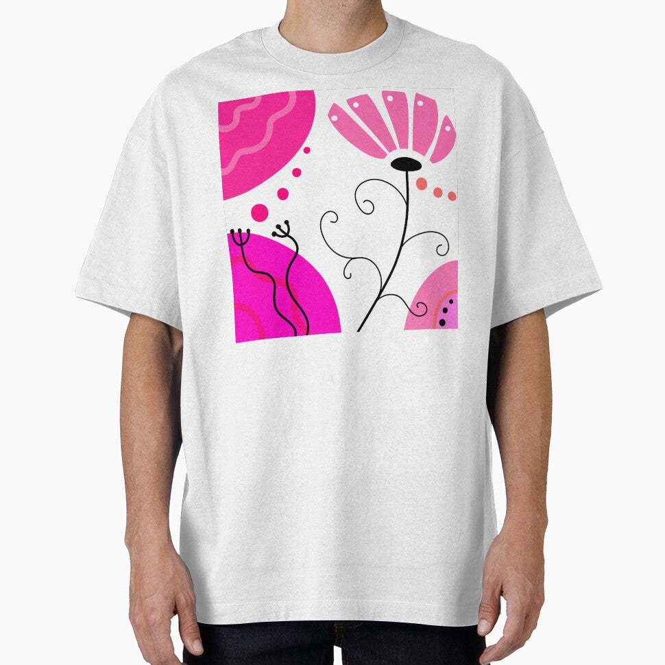 Vibrant Pink Whimsical Boho Design by Sartoris Art