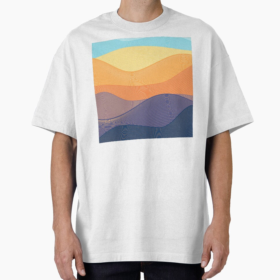 Boho Mountain Art Print Design by antevasinart