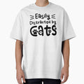 Easily Distracted by Cats Cat Lover Pet Parent Kitty Lover by gunaone-design