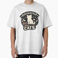 Introverted But Love Cats Funny Cat Lover Introvert Humor Cat Mom Design by Nubrixa-Studio