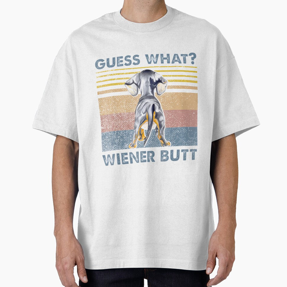 Dachshund Guess What Wiener Dog Butt Retro By Merch, Limited Edition, Perfect Gift For You And Frie by Timothy Long
